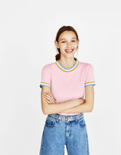 Load image into Gallery viewer, T-shirt with contrasting collar