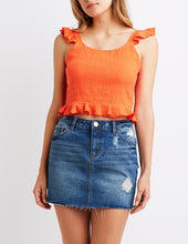 Load image into Gallery viewer, Refuge Frayed Hem Denim Skirt