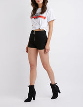 Load image into Gallery viewer, Zip Up High Rise Cheeky Shorts