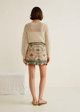 Load image into Gallery viewer, Pom poms embroidered skirt