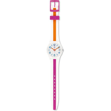 Load image into Gallery viewer, Swatch Originals Pinkline White Dial Silicone Strap Unisex Watch GW408