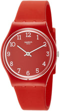 Load image into Gallery viewer, Swatch Originals Sunetty Red Dial Silicone Strap Unisex Watch GR175