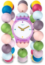 Load image into Gallery viewer, Swatch Originals Party Beads White Dial Plastic Strap Ladies Watch LP148B