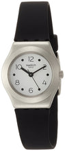 Load image into Gallery viewer, Swatch Soblack White Dial Ladies Silicone Watch YSS315